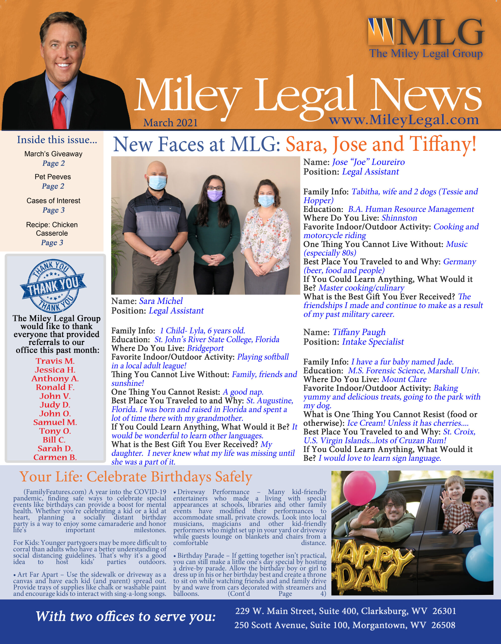 March 2021 Newsletter Page 1 copy