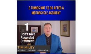 Things to avoid after a motorcycle accident