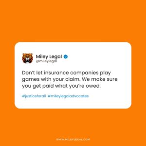 Miley Legal Group Facebook Post on Insurance Company